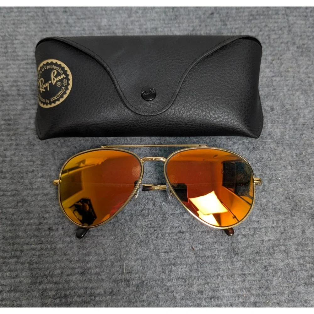 Ray Ban RB3625 Sunglasses Frames Only Gold Color Italy Made New Aviator